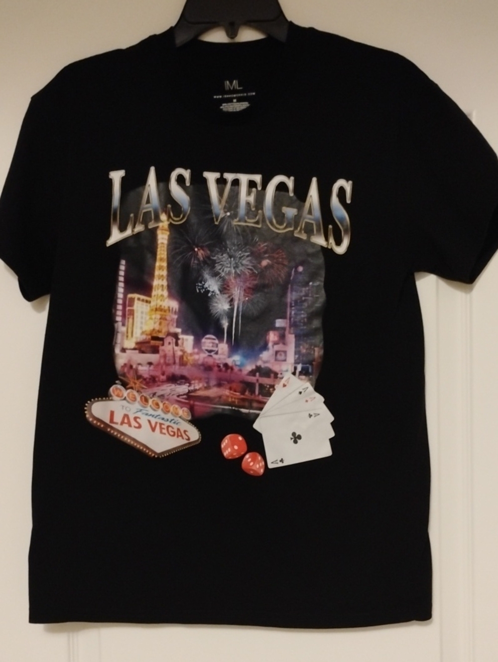 Las Vegas Graphic Short Sleeve Tee - Black